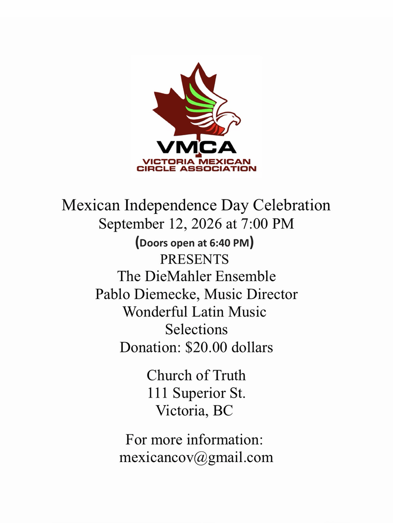 M&eacute;xico Independence Day Celebration - Sep 6th @ Church Of Truth