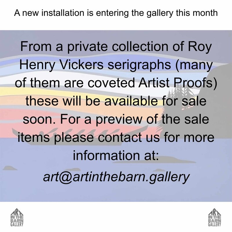 Roy Henry Vickers Private Collection Available - Sep 8th @ Art In The Barn Gallery