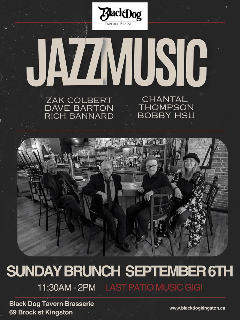 Jazz Brunch: Chantal Thompson @ Black Dog Tavern Sep 6 2026 - Sep 6th @ Black Dog Tavern