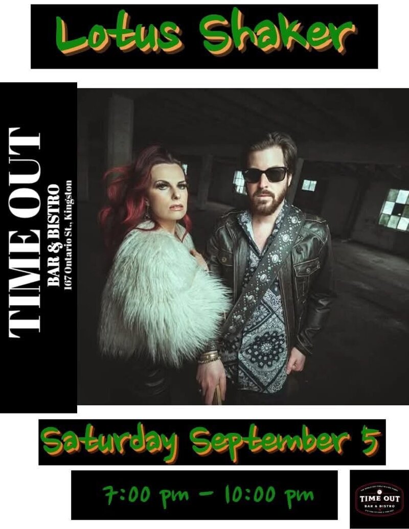 Lotus Shaker @ Time Out Bar & Bistro Sep 5 2026 - Sep 5th @ Time Out Bar & Bistro