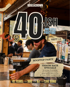 We're Turning 40-ish (and Still Partyin) - Sep 20th @ The Rose and Crown (Banff)