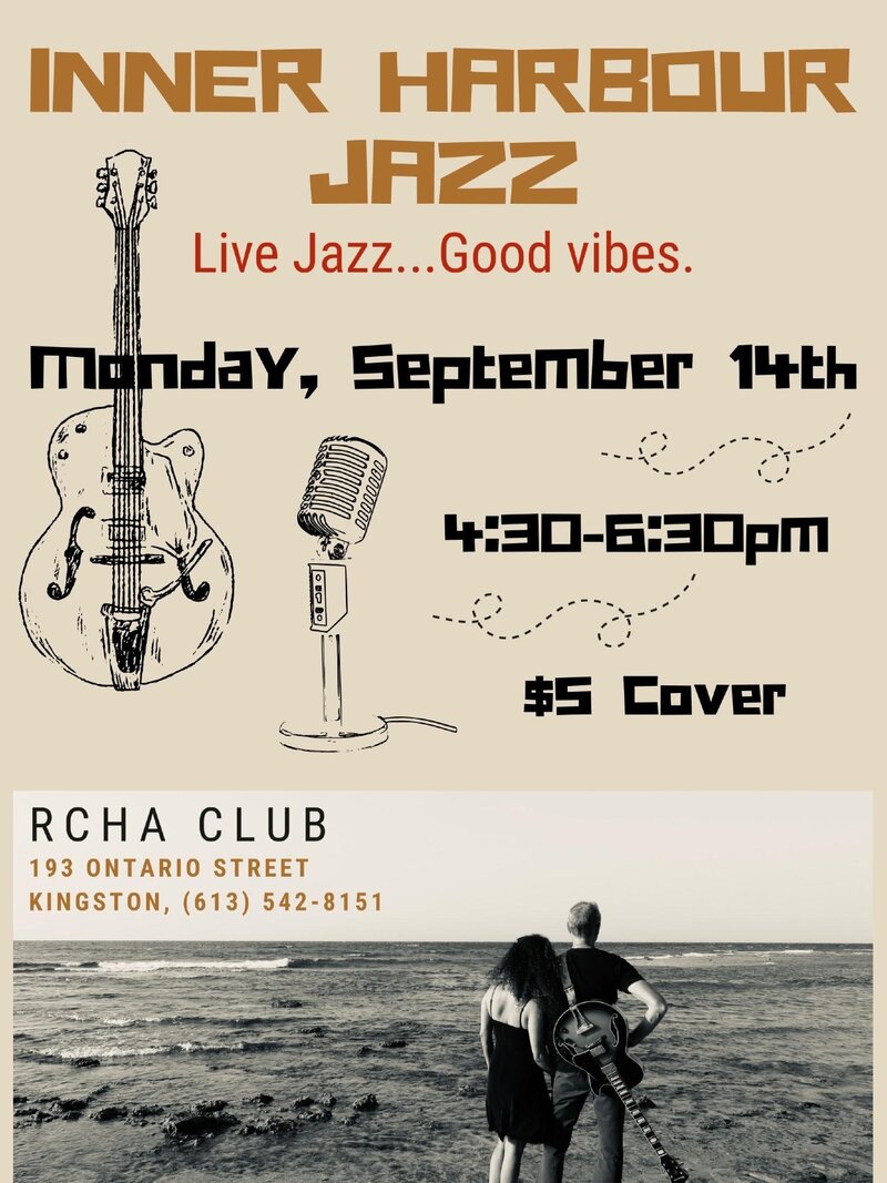 Jazz Mondays: Inner Harbour Jazz @ The Club at the R.C.H.A. Sep 14 2026 - Sep 10th @ The Club at the R.C.H.A.