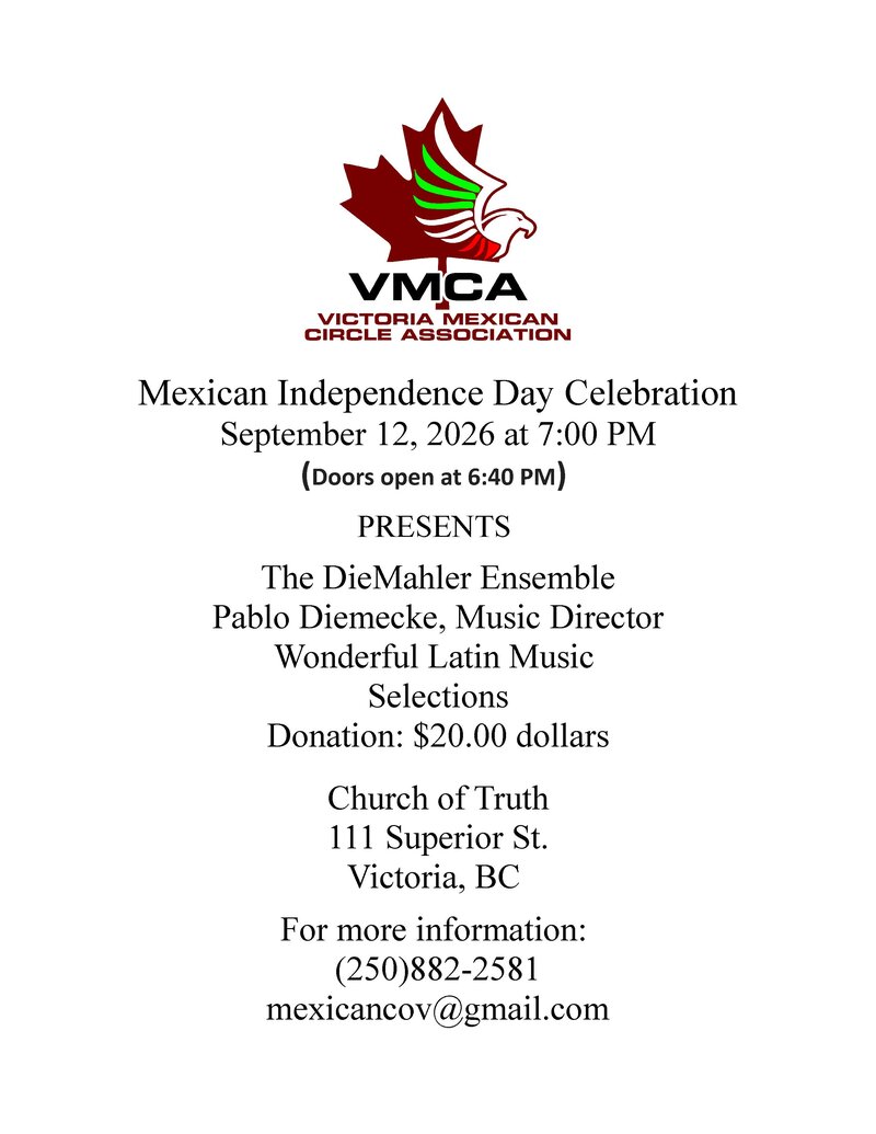 M&eacute;xico Independence Day Celebration - Sep 14th @ Church Of Truth