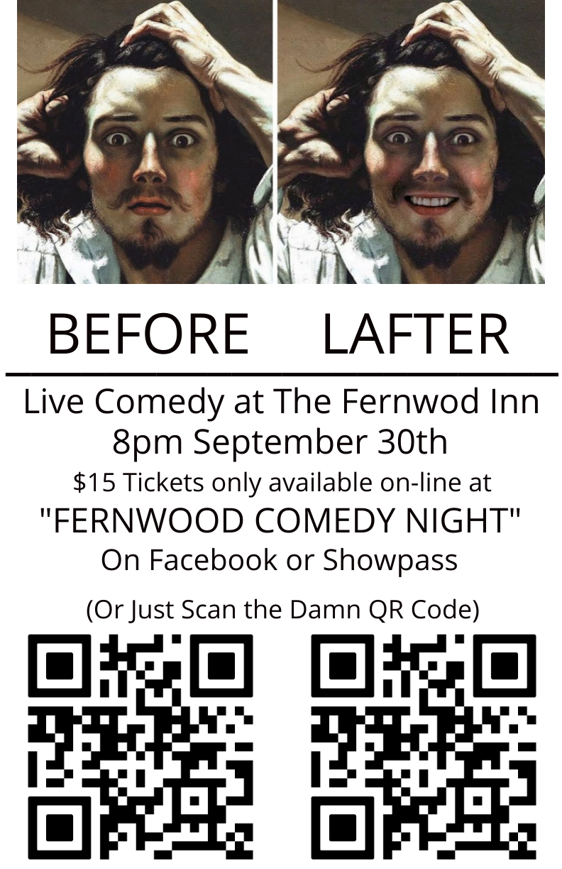 Fernwood Comedy Night September 2026 - Sep 20th @ Fernwood Inn