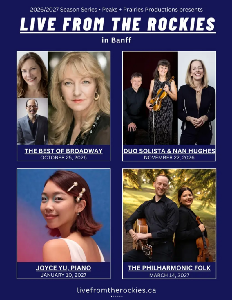 Live From the Rockies Concert Series: JOYCE YU, PIANO - with the PEAKS + PRAIRIES ENSEMBLE - Sep 13th @ St. George's in the Pines