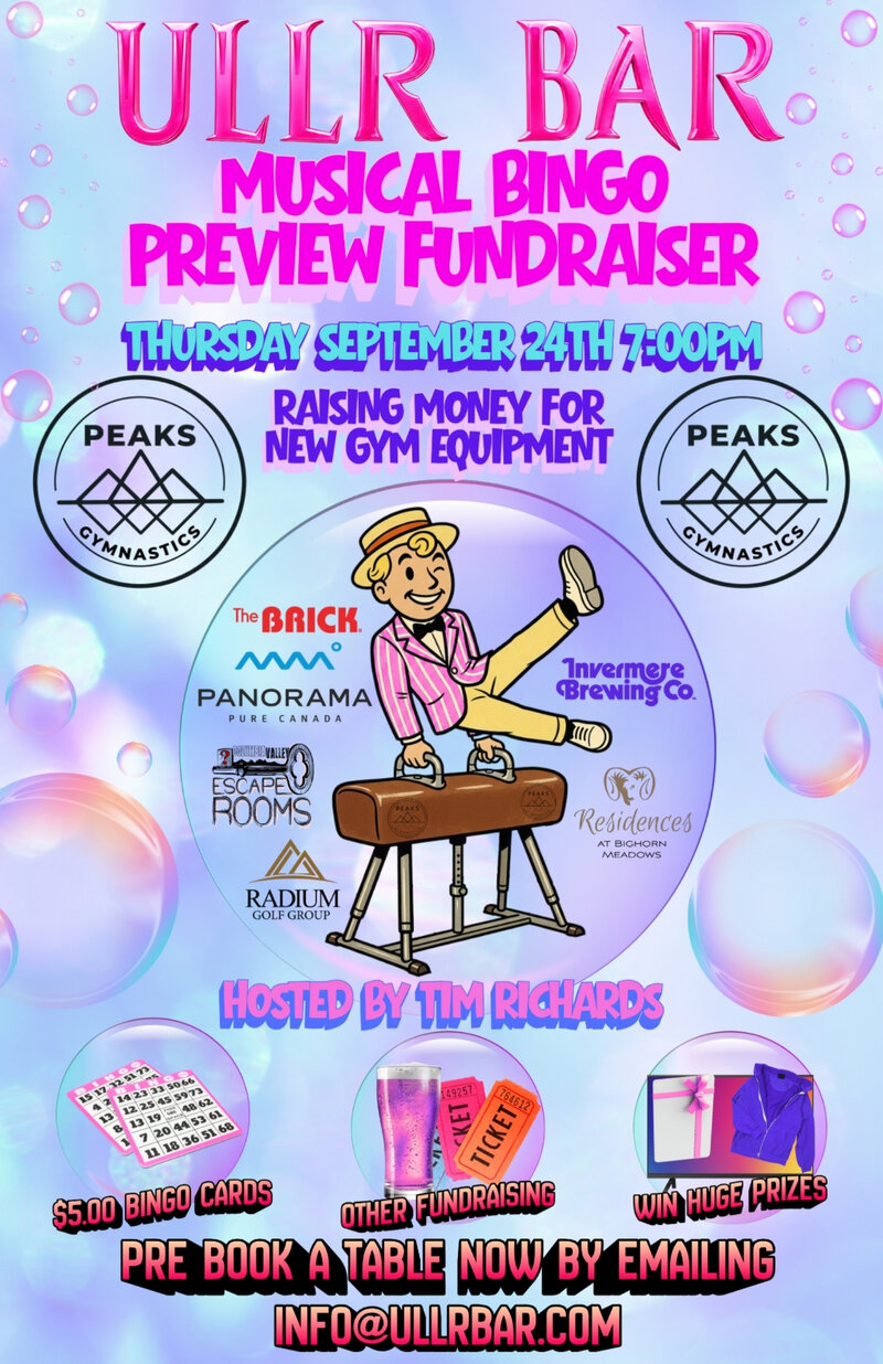 Musical Bingo Preview Fundraiser - Sep 12th @ Ullr Bar