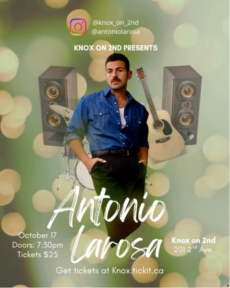 Antonio Larosa at Knox on 2nd - Sep 14th @ Knox on 2nd