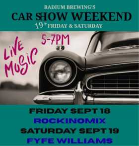 Car Show Weekend featuring Rockinomix - Sep 20th @ Radium Brewing