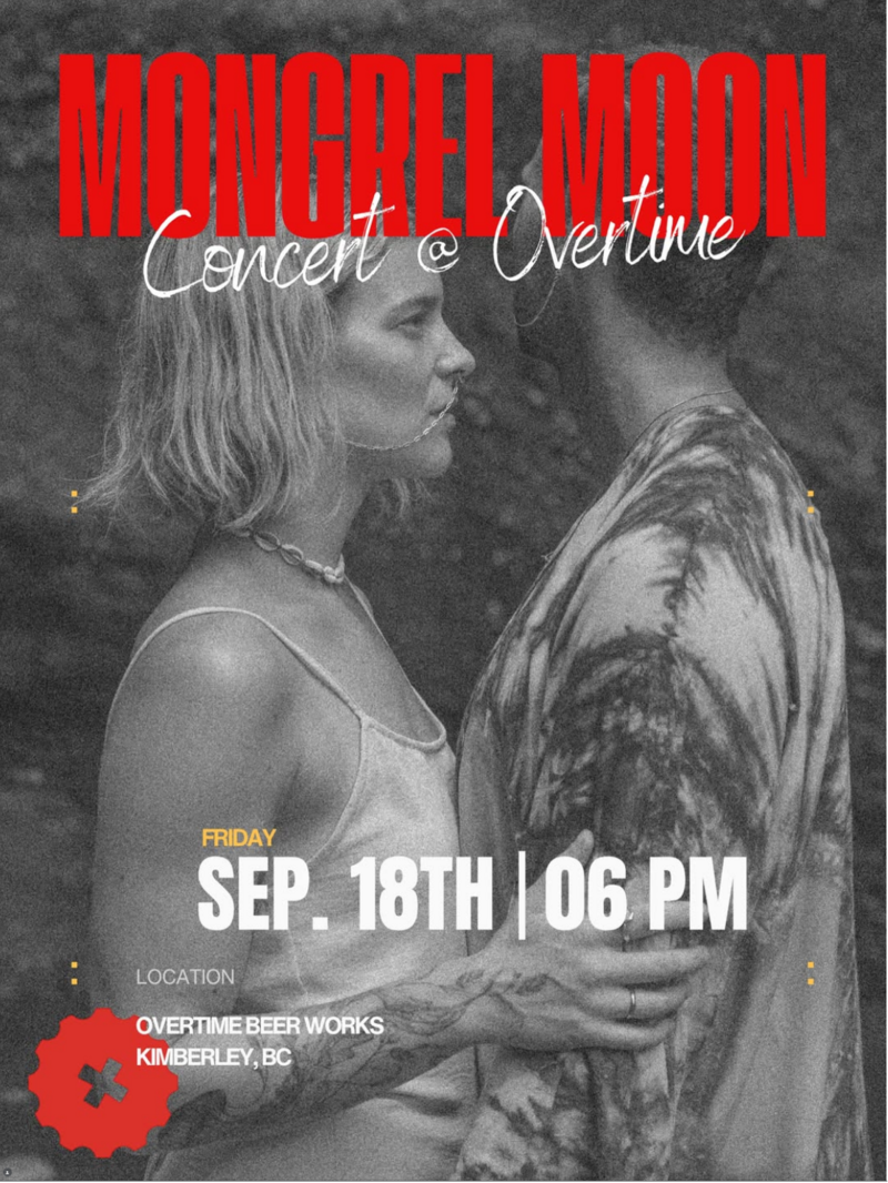 Mongrel Moon Concert at Over Time - Sep 18th @ Over Time Beer Works