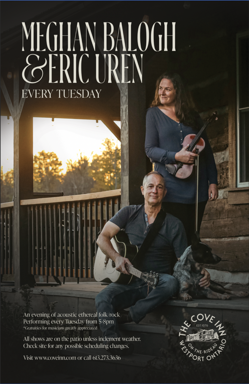 Eric Uren, Meghan Balogh @ The Cove Inn Oct 20 2026 - Sep 21st @ The Cove Inn