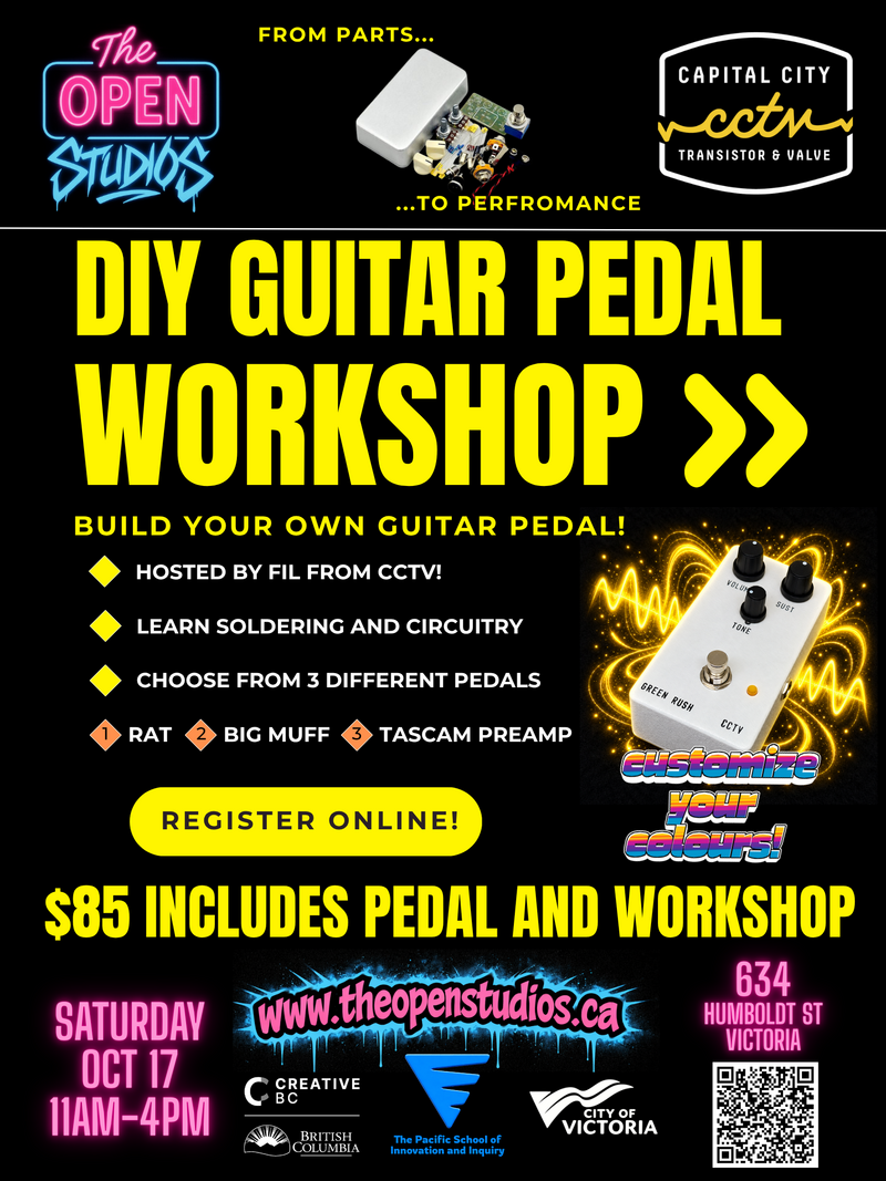 Build Your Own Guitar Pedal Workshop - Oct 2nd @ The Open Studios