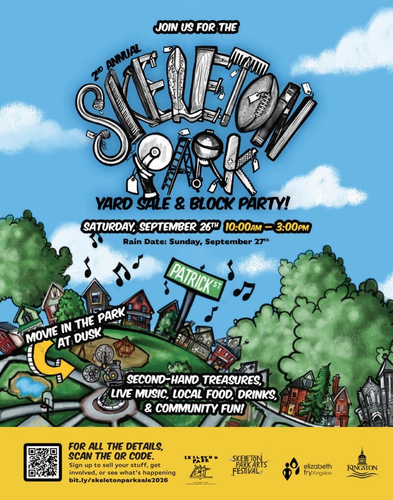 Skeleton Park Yard Sale & Block Party: Kevin Bowers & Jon McLurg, Trash Panda Brass Band, Reuben deGroot and his Whole Band @ McBurney Park Sep 26 2026 - Sep 23rd @ McBurney Park