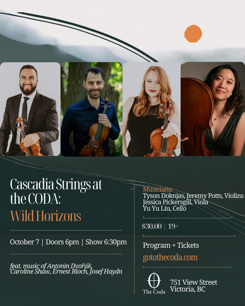 Cascadia at The CODA: Wild Horizons - Oct 1st @ The Coda