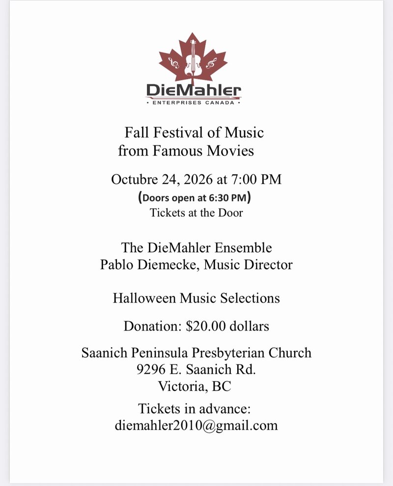 Tradicional Celebrations of M&eacute;xico - Sep 26th @ Saanich Peninsula Presbiteryan Church