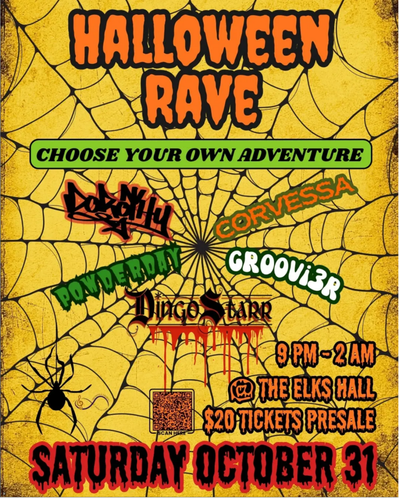 Halloween Rave: Choose Your Own Adventure - Oct 2nd @ Elks Hall