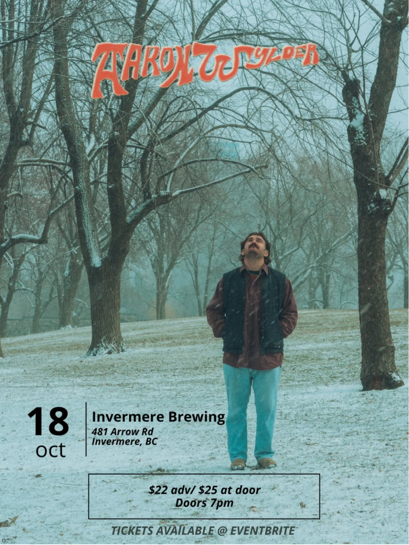 Aaron Wylder live @ Invermere Brewing Co. - Sep 28th @ Invermere Brewing Co.