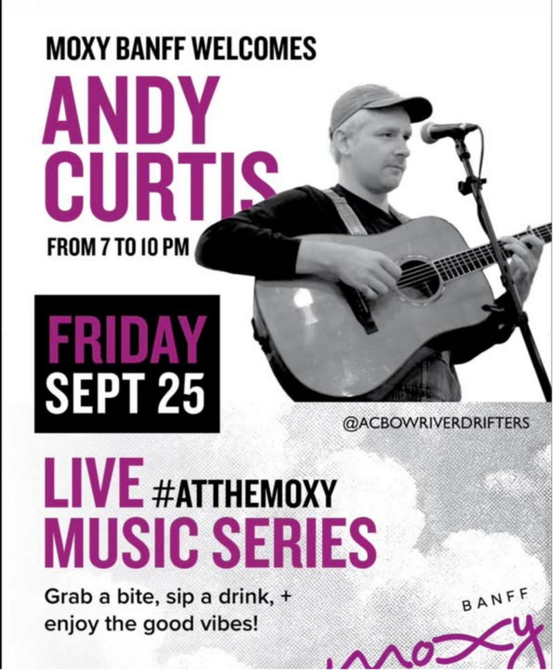 #LiveAtTheMoxy presents: Andy Curtis - Sep 27th @ Moxy Hotel