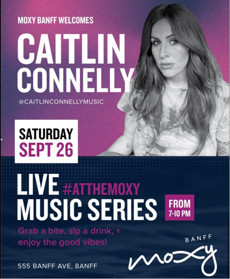 #LiveAtTheMoxy presents: Caitlin Connelly - Sep 26th @ Moxy Hotel