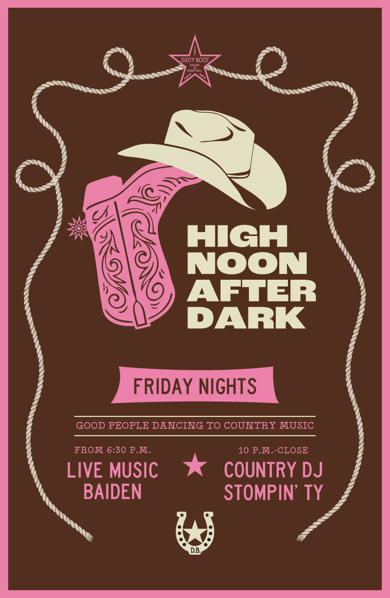 High Noon After Dark - Sep 30th @ The Dusty Boot