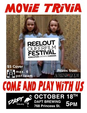 ReelOut Presents: Movie Trivia Night - Oct 19th @ Daft Brewing