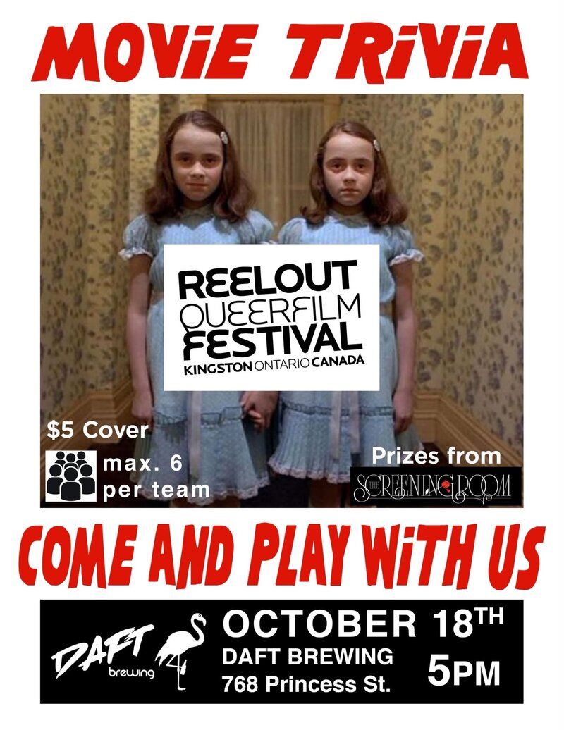Reelout Presents: Movie Trivia Night - Sep 29th @ Daft Brewing