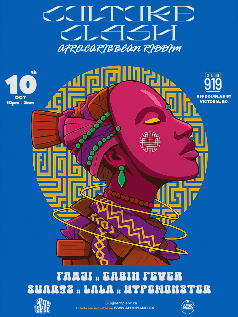 CULTURE CLASH: AFRO-CARIBBEAN RIDDIM: DJ F&Agrave;&Aacute;J&Igrave;, DJ Cabin Fever, DJ SUAR3Z, DJ LALA @ Studio 919 Oct 10 2026 - Oct 5th @ Studio 919