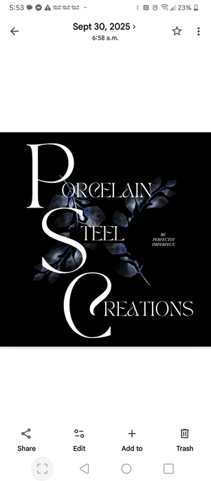 Profile Image: Porcelain Steel Creations 