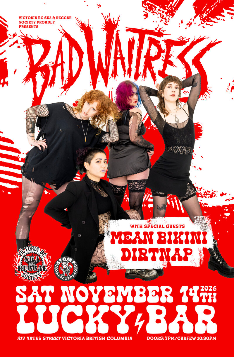 Bad Waitress, Mean Bikini & Dirtnap - Sep 29th @ Lucky Bar