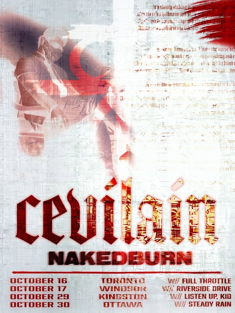 CEVILAIN, NAKEDBURN, Listen Up Kid @ Overtime Sports Bar Oct 29 2026 - Oct 3rd @ Overtime Sports Bar