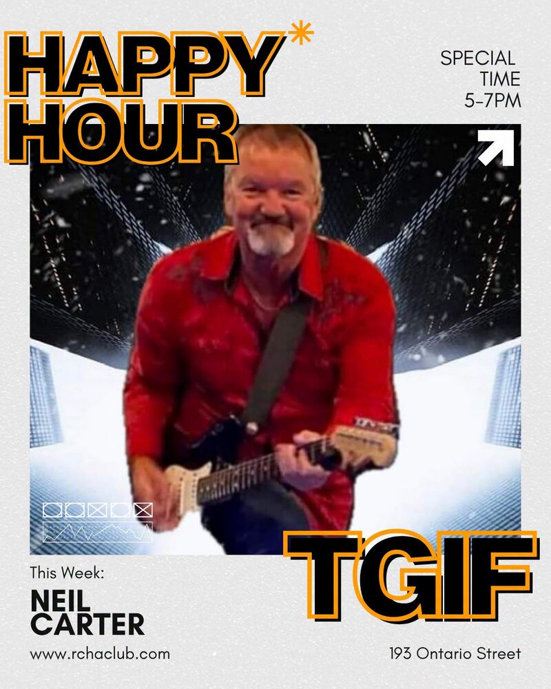 Happy Hour TGIF - Oct 6th @ The Club at the R.C.H.A.