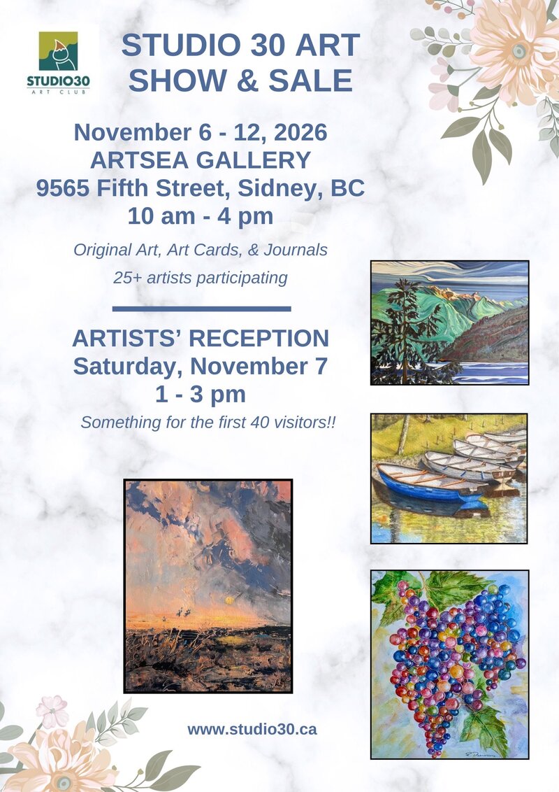 Studio 30 Art Club &ndash; Show, Reception and Sale - Oct 12th @ ArtSea Gallery