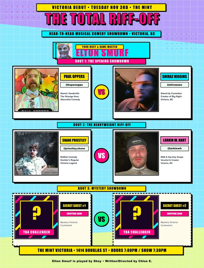 TOTAL RIFF OFF: FEATURING ELTON SMURF - Oct 18th @ The Mint