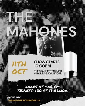 The Mahones Rise Again 30th Anniversary Tour - Oct 22nd @ The Drake Pub