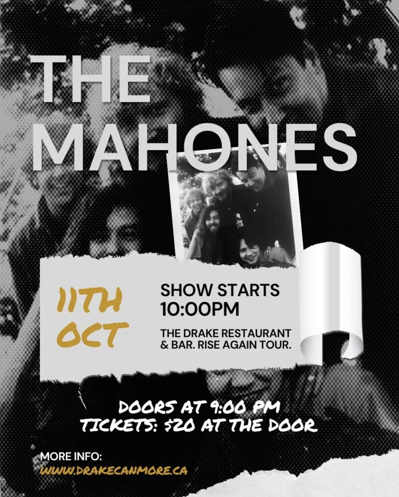 The Mahones Rise Again 30th Anniversary Tour - Oct 9th @ The Drake Pub