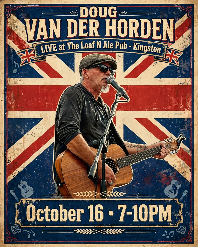 Doug van der Horden @ The Loaf N' Ale Pub & Restaurant Oct 16 2026 - Oct 9th @ The Loaf N' Ale Pub & Restaurant