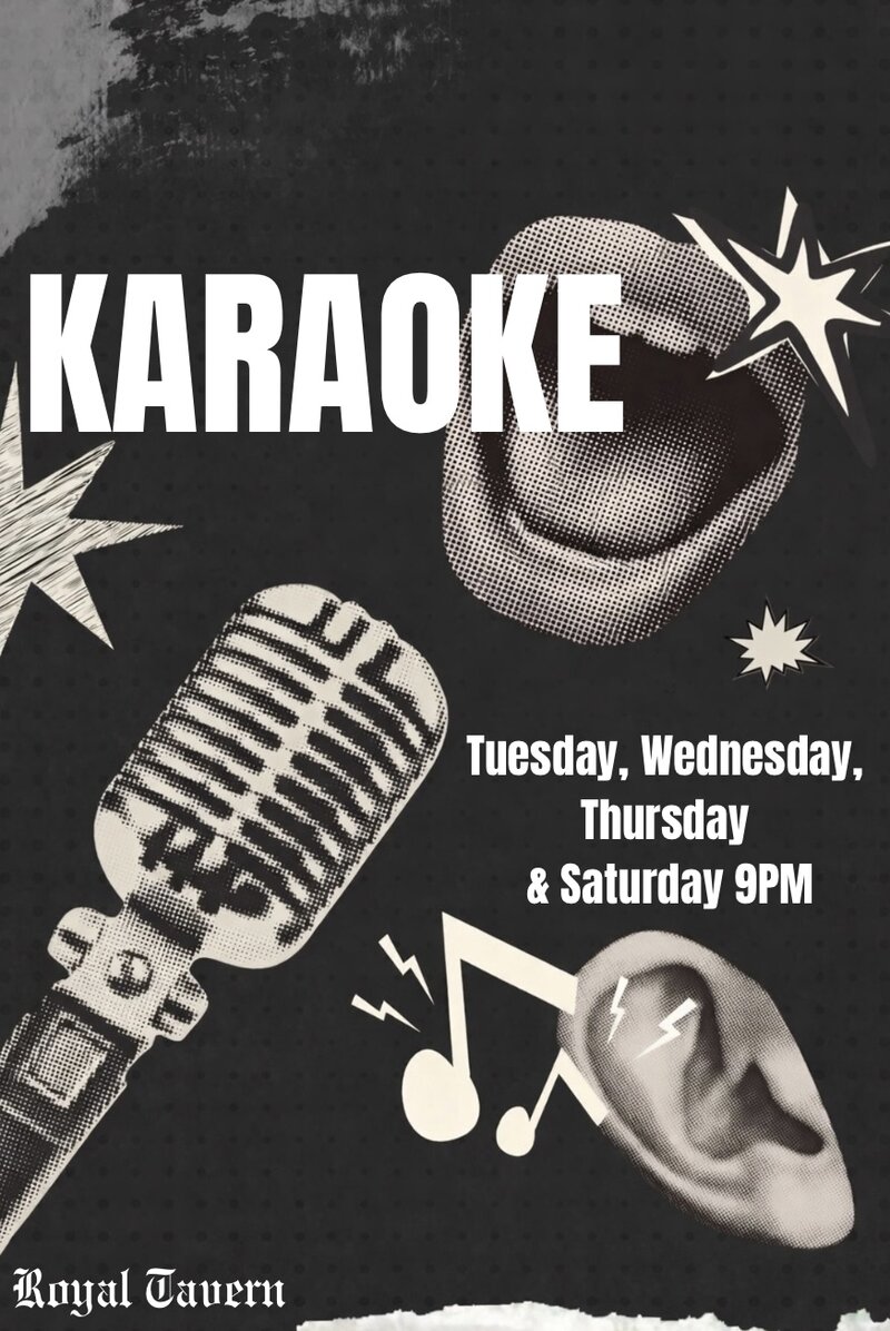 Karaoke: Jeremy Green @ Royal Tavern 2.0 Oct 15 2026 - Oct 10th @ Royal Tavern 2.0