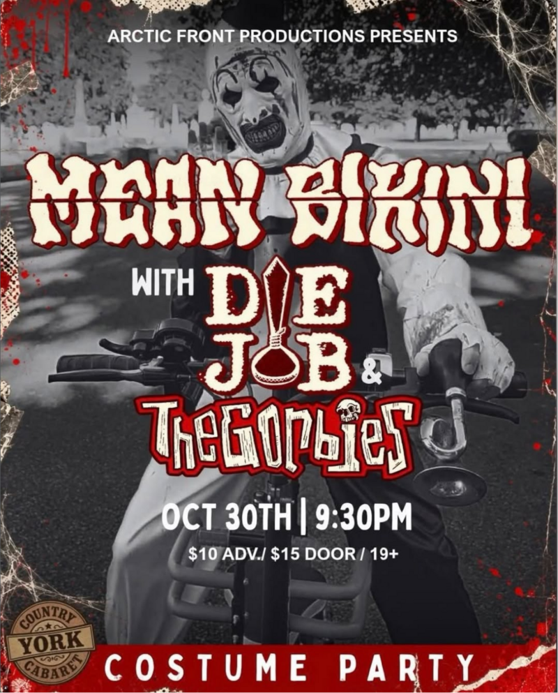 Halloween Bash & Costumer Party - Oct 12th @ The York Country Cabaret