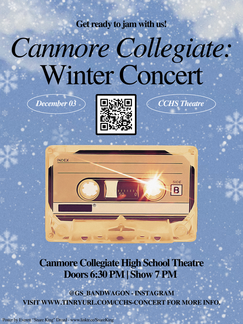 Canmore Collegite High School Winter Concert - Oct 14th @ Canmore Collegiate High School Theatre