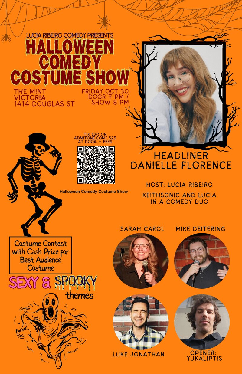 HALLOWEEN COMEDY COSTUME SHOW - Oct 13th @ The Mint Victoria, 1414 Douglas Street