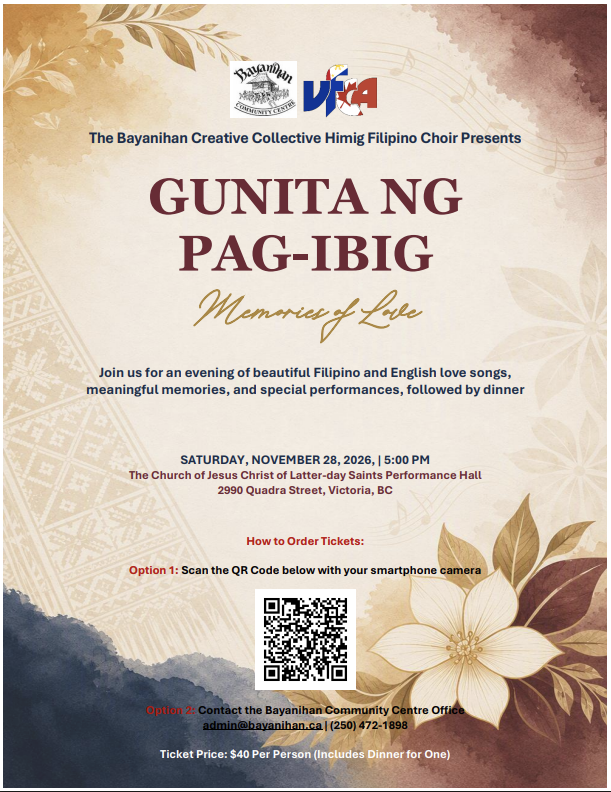 Gunita ng Pag-ibig: Memories of Love Concert - Oct 19th @ The Church of Jesus Christ of Latter-day Saints - Victoria
