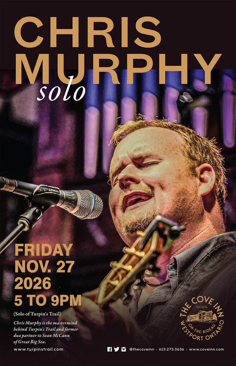 Chris Murphy @ The Cove Inn Nov 27 2026 - Oct 17th @ The Cove Inn