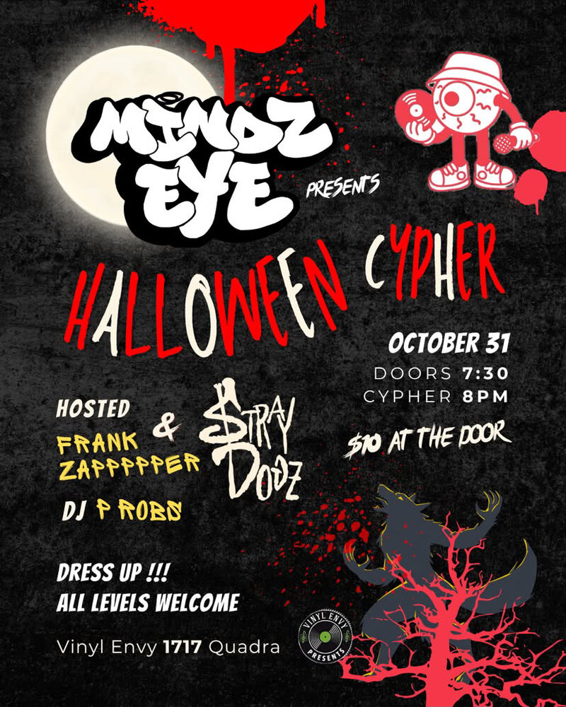 Halloween Cypher at Vinyl Envy - Oct 18th @ Vinyl Envy
