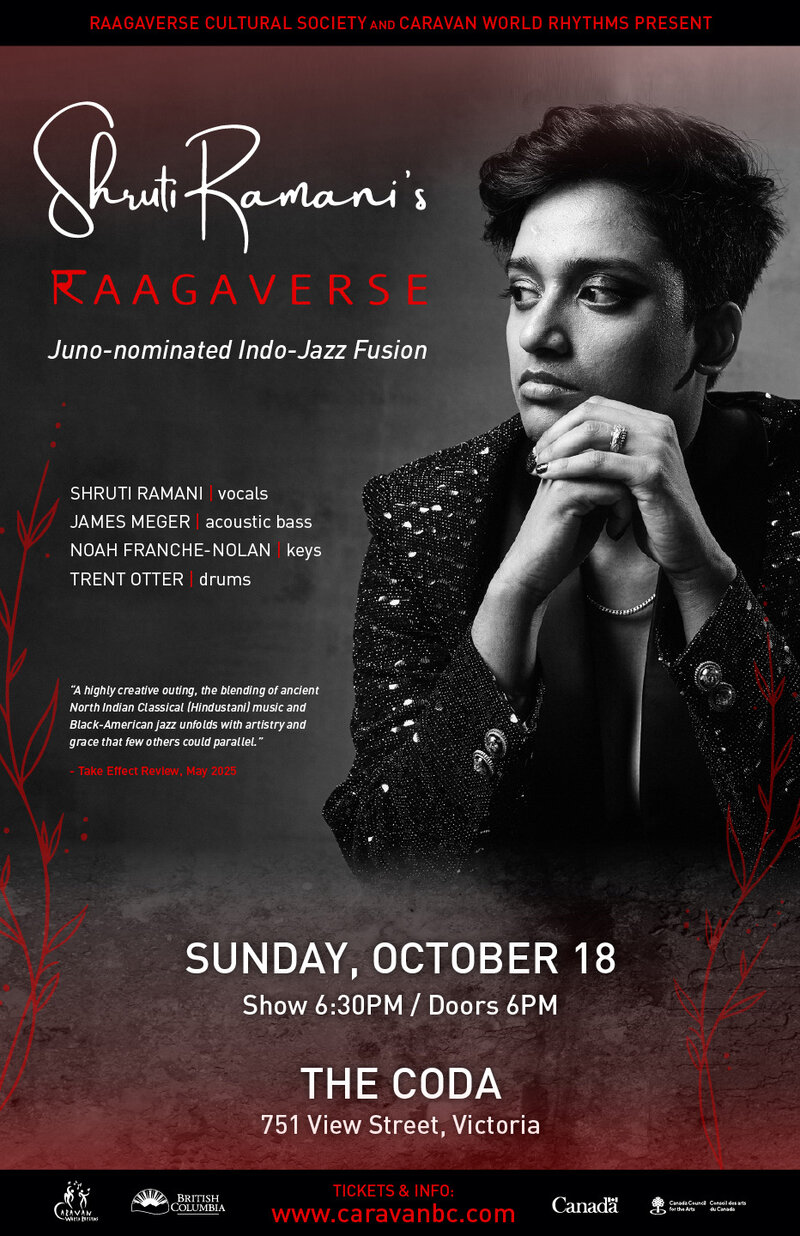 Raagaverse Indian & Jazz Music Concert - Oct 17th @ The Coda