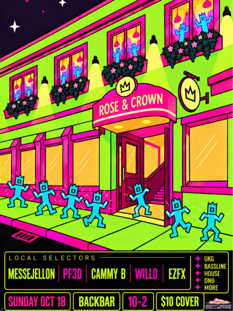 Banff Dance Collective Backbar Takeover - Oct 17th @ The Rose and Crown (Banff)
