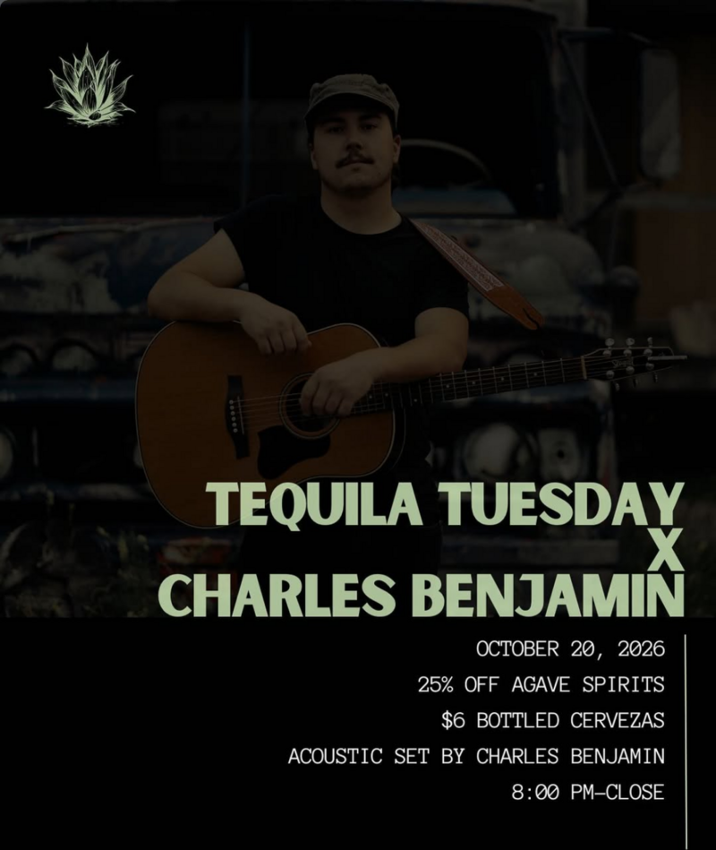 Tequila Tuesday with Charles Benjamin - Oct 17th @ Nevados