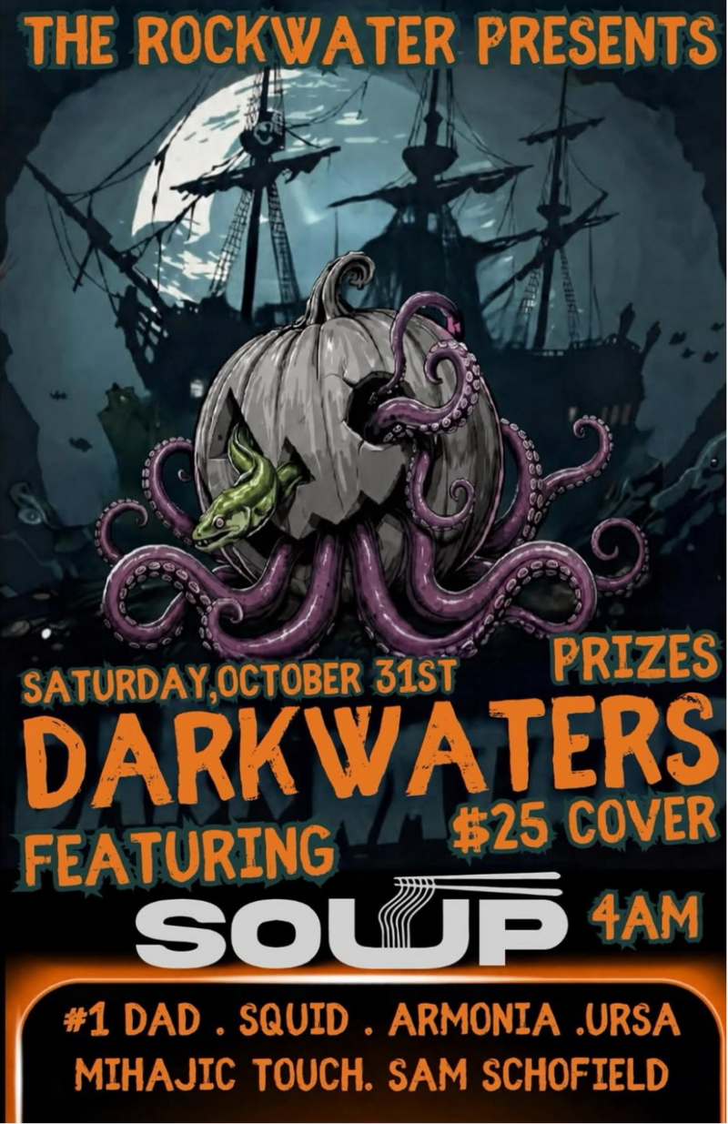 DARKWATERS: Halloween Party! @ Rockwater Grill & Bar - Oct 31, 2026