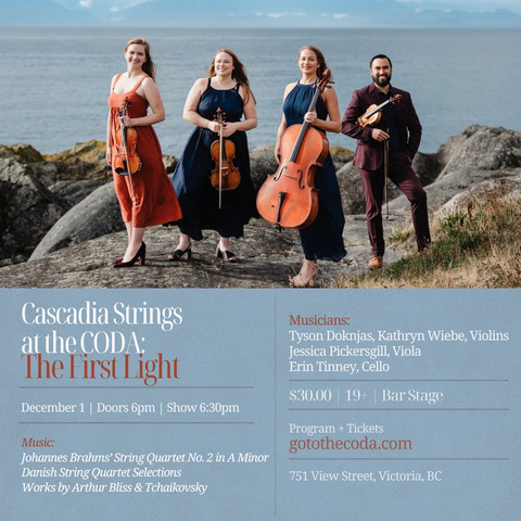 The First Light - Cascadia Strings - Oct 22nd @ The Coda