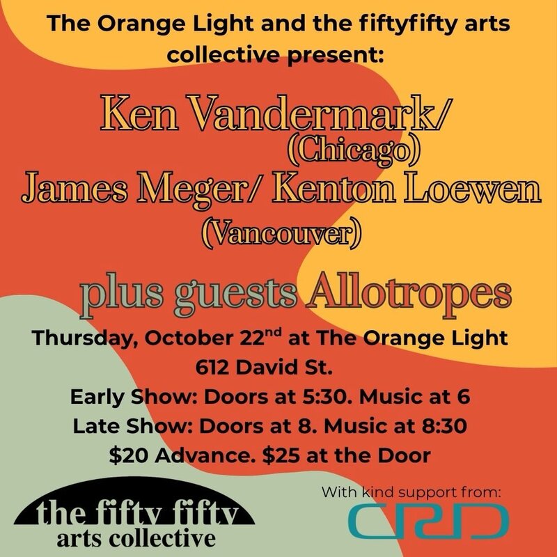 Ken Vandermark Trio - Later show - Oct 20th @ The Orange Light