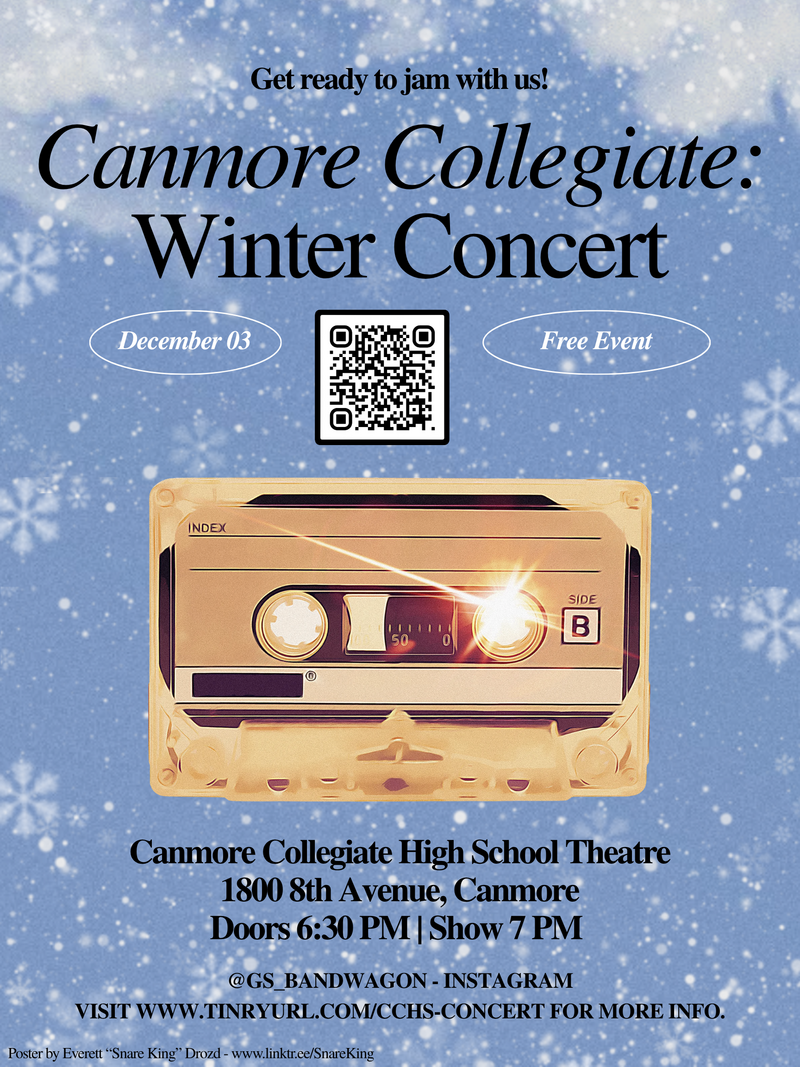 Canmore Collegite High School Winter Concert - Oct 24th @ Canmore Collegiate High School Theatre