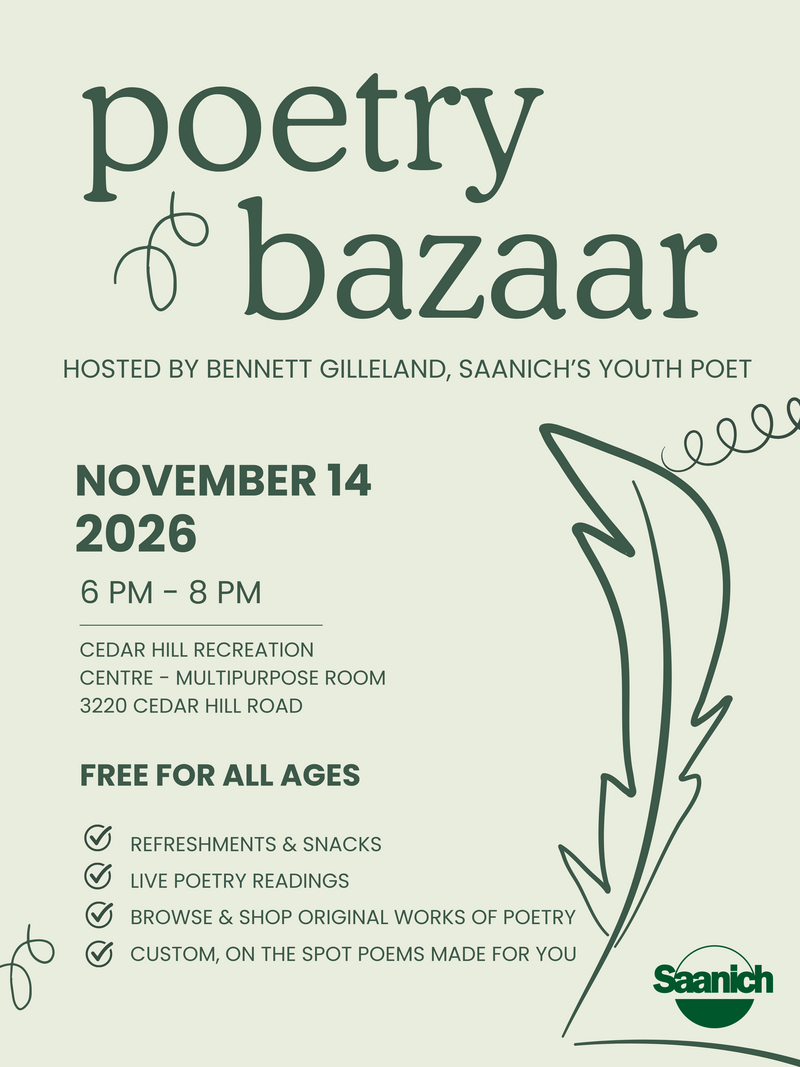 Poetry Bazaar - Oct 22nd @ The Arts Centre at Cedar Hill